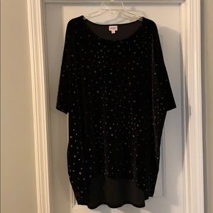 Black Velvet Glitter Stars Irma